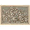 thumbnail image 3 of Biagio Pupini 18x13 Black Modern Framed Museum Art Print Titled - Battle Scene, 3 of 5