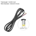 thumbnail image 2 of 3pcs 5.5mm x 2.1mm Right Angle 90 Degree DC Male Plug Jack to Bare Wire for DC Surveillance Camera, 1m, 2 of 6