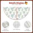 thumbnail image 3 of Balery Playful Polar Bear Pals Printed Christmas Tree Skirt , Merry Christmas Party Christmas Tree Decoration,Adjustable Tree Skirt-30", 3 of 6
