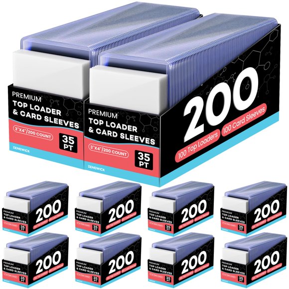 Fundas para cartas ZENOWICK 3"x4" rígidas y blandas, 2000 piezas