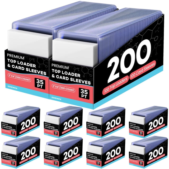 Fundas para cartas ZENOWICK 3"x4" rígidas y blandas, 2000 piezas