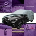 thumbnail image 3 of COVINTON Waterproof All Weather Car Cover for Medium Cars UV Protective Indoor&Outdoor Use Vehicle Cover, Gray, SUV-XL(204"x78"x62"), 3 of 6