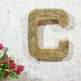 thumbnail image 2 of Handmade Eco-Friendly Wall Décor "C" Alphabet Letter Block, 2 of 5