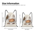 thumbnail image 4 of Kdxio Brown Cat Cartoon Print Drawstring Backpack Bag,Waterproof Draw String Back Sack, Gym Drawstring Bags Swim Bag For Unisex, 4 of 9