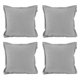 thumbnail image 1 of Cojin Decorativo Cuadrado Set de 4 Avi Plata, 1 of 4