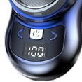thumbnail image 2 of Afeitadora eléctrica con pantalla alimentación digital mini afeitadora portátil recargable por USB (azul degradado) azul degradado -008 versión precio, 2 of 6