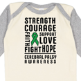 thumbnail image 4 of Inktastic Cerebral Palsy Awareness Strength Support and Courage Boys or Girls Long Sleeve Baby Bodysuit, 4 of 5