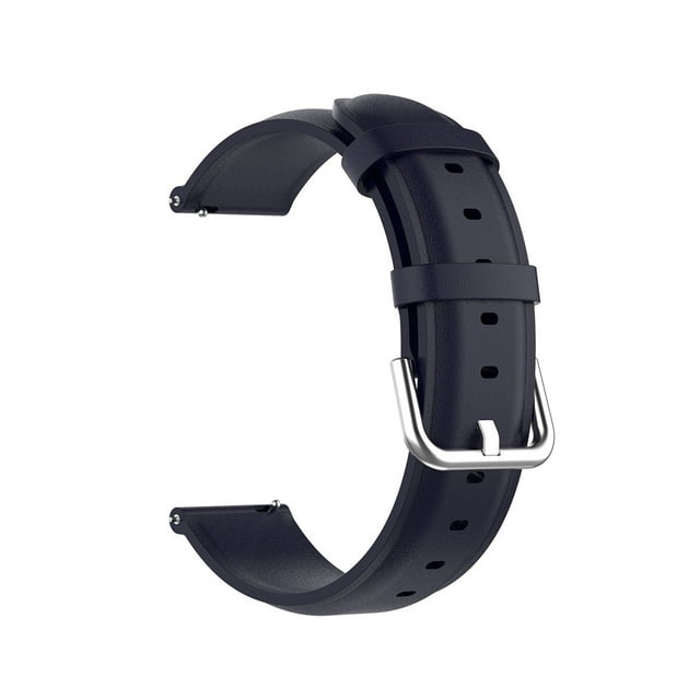asddcavvf Fashionable and Durable 20mm Real Leather Round End Sweat Proof Watch Strap with Universal