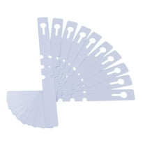 100pcs Plastic Plant Tree Tags Nursery Garden Lables 2x20cm Wrap Around Hanging Tags Nursery Garden Stakes Large Writing Surface (White)