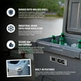 thumbnail image 2 of Hogg (Watercress) 65 QT Insulated Cooler with Wheels and Handles, Rolling Ice Chest with Wheels, Rotomolded Wheeled Coolers for Camping, Drinks, Outdoors, 2 of 6
