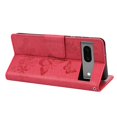 thumbnail image 6 of SaniMore for Google Pixel 7A Case with Wrist Strap, Butterfly Embossed Magnetic Card Slot & Cash Bag Shockproof PU Leather Flip Folding Wallet Kickstand for Google Pixel 7A, Rose, 6 of 7