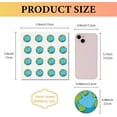 thumbnail image 2 of Earth Stickers Round Earth Cartoon Sticker Plastic Waterproof Small Blue Earth Self-adhesive Picture Decal Planner Stickers for DIY Craft Scrapbooking Laptop Luggage Cup Book Diary 0.98Inch, 2 of 6