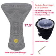 The 17.5'' Black Gate New Generation 2.0 Gawharet El Fan Darbuka Doumbek