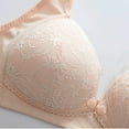 thumbnail image 6 of ATOYSOY Everyday Bra Wireless Nursing Front Closure Button Breathable Push Up Underwear Workout Lace Lightly Thin Girls Teens Floral Smoothing Comfort Bra Yellow, 6 of 9