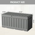 thumbnail image 5 of Devoko Outdoor 82 Gallon Extra Large Capacity Resin Deck Box, Grey, 5 of 8