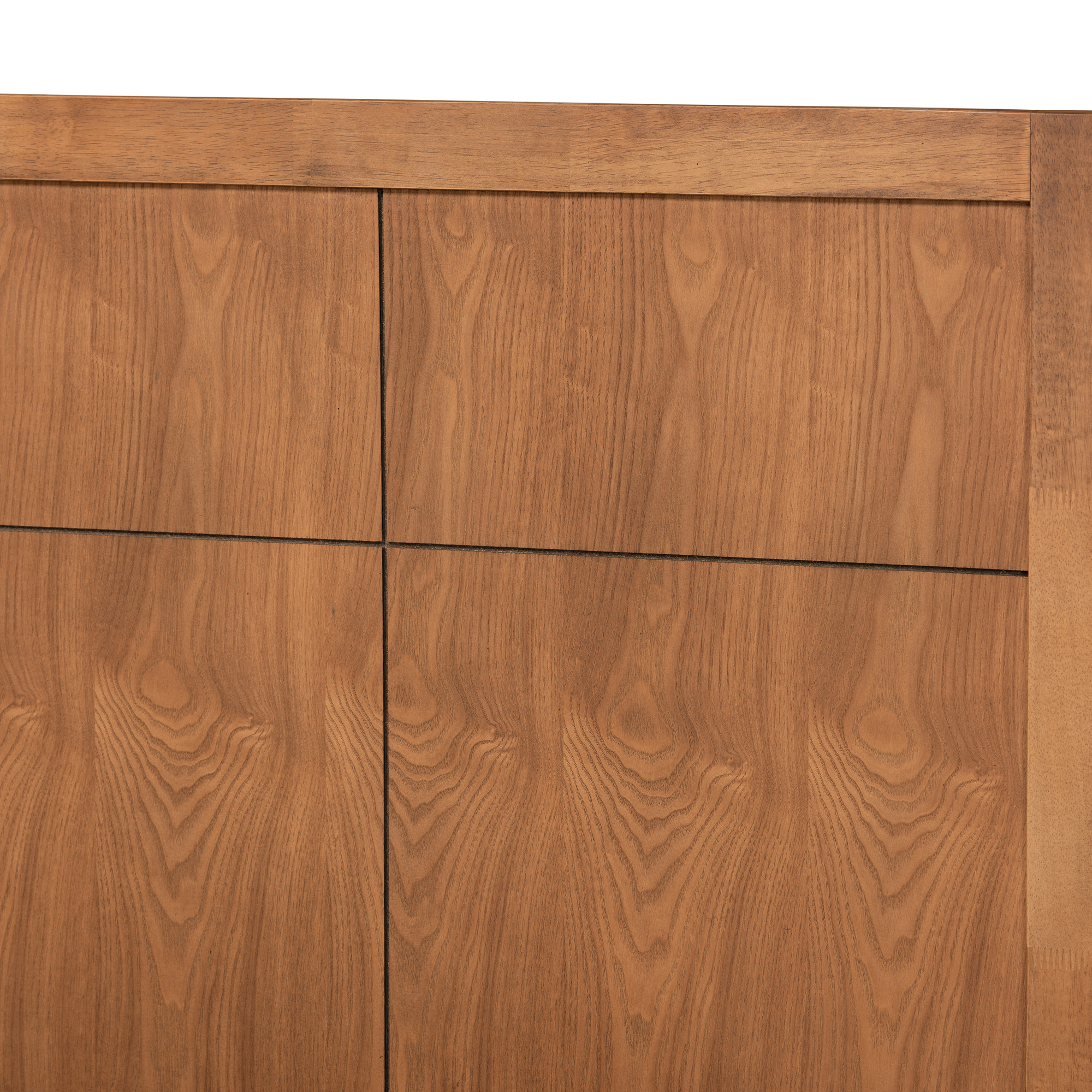 Baxton Studio Noela Modern Engineered Wood Platform Bed, Twin, Walnut Brown