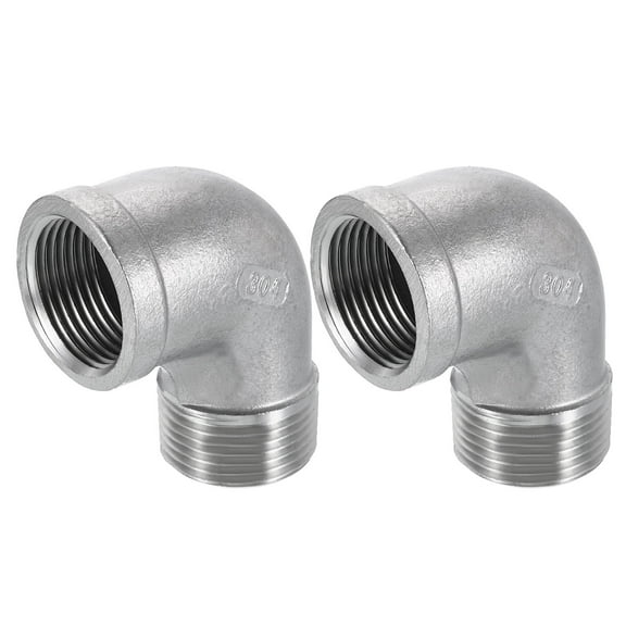 Uxcell Cast Pipe Fitting NPT 3/4 Female x NPT 3/4 Male Threaded Adapter