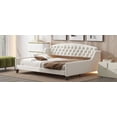 thumbnail image 4 of imerelez Modern Luxury Tufted Button Daybed, Full, Beige, 4 of 9