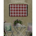 thumbnail image 6 of Outdoor TV Cover 48 to 50 Inch Weatherproof, Patriotic Americana Star Gingham Plaid Waterproof TV Screen Protector for Outside Decor with Zipper and Pocket 48"L x 30"H , Red/White/Blue, 6 of 7