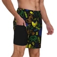 thumbnail image 2 of Rateoe Game Play Pattern Men’s Swim Shorts with Compression Liner – Double-Layered Quick-Dry Swimwear, Comfortable & Stretchy Beach Shorts-X-Large, 2 of 6