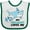 White and Green, variant on Inktastic My Grammy Loves Me with Cute Sharks Boys or Girls Baby Bib