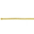 thumbnail image 6 of JewelStop 10K Yellow Gold 6.6mm Semi-Solid Classic Miami Cuban Chain with Polished Finish and Box Lock Clasp - 22in, 6 of 7