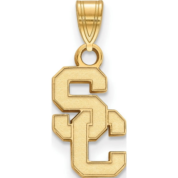 10K Yellow Gold 10Ky University Of Southern California Small Pendant (22 X 10) Made In United States 1y002usc