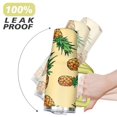 thumbnail image 6 of Yellow Pineapple 40 Oz Tumbler with Handle Lid and Straw, Stainless Steel Double Walled Vacuum Insulated Cup, Cute Anniversary Wedding Birthday Gifts Tumbler for Women Men Friends Outdoor Indoor, 6 of 7