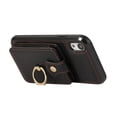 thumbnail image 5 of Wallet Case for iPhone XS/X, Kickstand Ring Holder Premium PU Leather Case with Crossbody Strap,Card Holder Slot Money Pocket 360°Rotation Metal Ring Grip Kickstand Cover,Black, 5 of 9