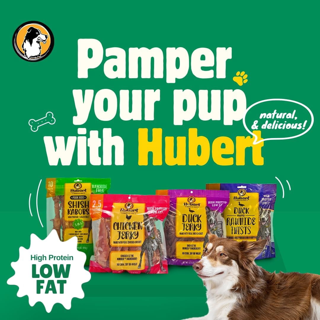 Hubert Pet Gourmet All Natural Chicken Jerky Treats for Dogs - 2.5 lbs Resealable Pack