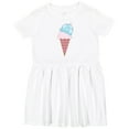 thumbnail image 3 of Inktastic Valentine's Day Ice Cream Cone Girls Toddler Dress, 3 of 5