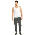 thumbnail image 2 of Men's Heavy Sweatpants Fleece Lined Joggers with Pockets, Charcoal Gray M, 1 Count, 1 Pack, 2 of 4