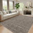 thumbnail image 4 of FairOnly 5'x7'Modern Solid Color Machine Washable Area Rug Minimalist Soft Non Slip Folable Floor Rug for Living Room Bedroom,Brown, 4 of 7