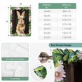 thumbnail image 6 of Easter Bunny Tie Up Curtains 45 Inches Long, Kitchen Window Curtains Over Sink, Spring Daisy Botanical Leaves Brown Wood Small Window Curtains Shade Balloon Curtains Valances for Bedroom/Cafe 34"x45", 6 of 8