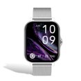 thumbnail image 1 of Hombres Reloj inteligente Digital Bluetooth Compatible con la pantalla Táctil Táctil Reloj de pulsera Fitness Player Música Reproductor de música SmartWatch Electronics Silver Steel Correa Inevent EL005787-07B, 1 of 6