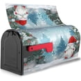 thumbnail image 2 of Christmas Tree Snow Gnome Magnetic Mailbox Covers, Love Heart Bicycle Tree Mail Wraps Garden Yard Home Decor for Outdoor Standard Size 21x18 in, 2 of 5