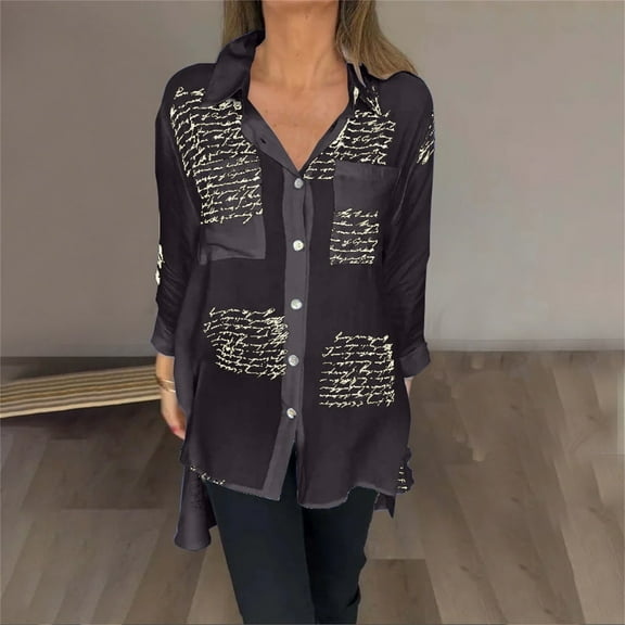 Black Tshirts for Women Short Front Long Back Shirt Letter Print Top Women's Spring Summer Tops