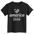 thumbnail image 5 of mgoYE 250th Anniversary Gifts for Girls Boys Patriotic Shirts for Girls Boys 4th of July T Shirts American Flag Graphic Tees Tops Short Sleeve Fourth of July Outfits(Black,5-6 Years), 5 of 5