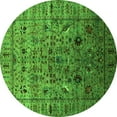 thumbnail image 1 of Ahgly Company Indoor Round Oriental Green Industrial Area Rugs, 8' Round, 1 of 4
