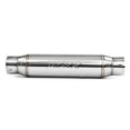 thumbnail image 2 of MBRP R1013 Exhaust Resonator Garage Parts Stainless Steel; 16 Inch Body/20 Inch Overall Length x 4 Inch Diameter Case; Single 3 Inch Center Inlet; Single 3 Inch Center Outlet, 2 of 2