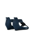 thumbnail image 4 of DREAM PAIRS Womens Open Toe Espadrilles Dressy Platform Sandals Slip on Elastic Ankle Strap Wedges Sandals, 4 of 7