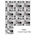 thumbnail image 3 of Juego de 10 pegatinas de mosaico de imitación para pared, autoadhesivas, impermeables, para cocina, baño, papel tapiz, despegables, arte DIY, 3 of 5