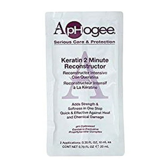 Aphogee Serious Care and Protection Keratin 2 minute Hair Reconstructor, 12 Ea, 2 Pack