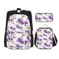thumbnail image 1 of Fotbe Orchids Flowers Set Escolar 3 en 1 para Niños - Mochila Duradera con Lonchera Aislante y Estuche para Lápices - Mochila Escolar para Niños y Niñas, 1 of 7
