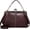 Coffee, variant on Women Vintage Crossbody Bag Top Handle Kiss Lock Handbag Retro Daily Purse PU Leather Tote Women Satchel Messenger Bag
