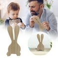 thumbnail image 1 of Binwennn Easter Bunny Decoration Exquisite Wood Rabbit Shape Decoration For Home For Daily Easter For Present F Christmas Ornament Decorations Snowflake Ornament Christmas Ornament Keepsake Phone, 1 of 7