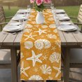 thumbnail image 6 of Table Runners 90 Inches Long Dress Scarves, Starfish Orange Coastal Farmhouse Coffee/Dining/Kitchen Table Decor Table Runner for Living Room, Summer Nautical Shell Beach 13x90 Inch, 6 of 9