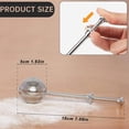 thumbnail image 3 of Flour Duster,Powdered Sugar Shaker Duster,Flour Dispenser Shaker with Spring-operated Handle Stainless Steel,One-handed Operation Shaker Duster for Sugar Flour,Spices And Make Tea(Silver), 3 of 8