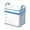Blue, variant on CoreLiving Foldable Books Box Waterproof Clear Storage Tote Bag with Heavy Duty Zipper for Moving Dormitory Household Organization and Stackable Storage
