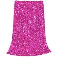 thumbnail image 2 of Balery Rose Red Glitter Manta de Felpa Suave y Acogedora – Cobija de Franela Aterciopelada para Cama, Lavable y Cálida para Sofá, Mascotas, Transpirable-40"x30", 2 of 7
